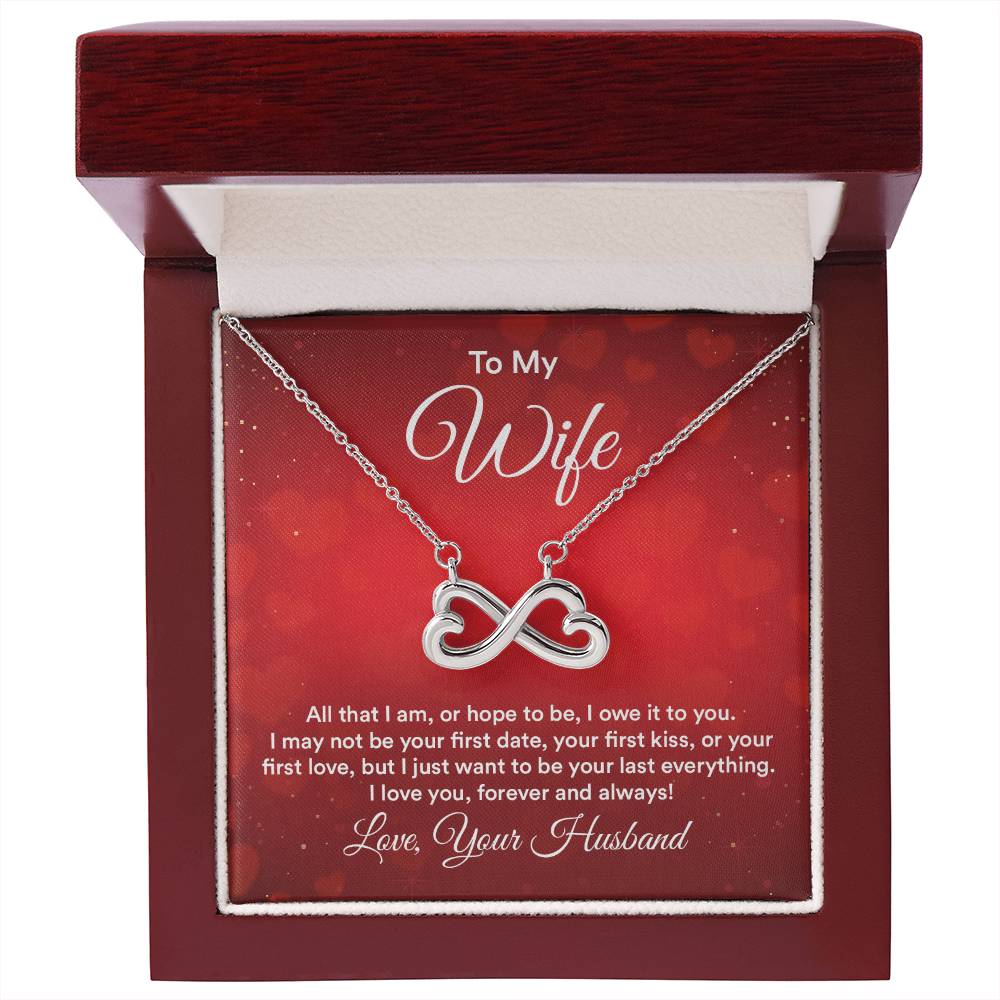 To my wife endless love necklace-[Heartfelt Family Gift]