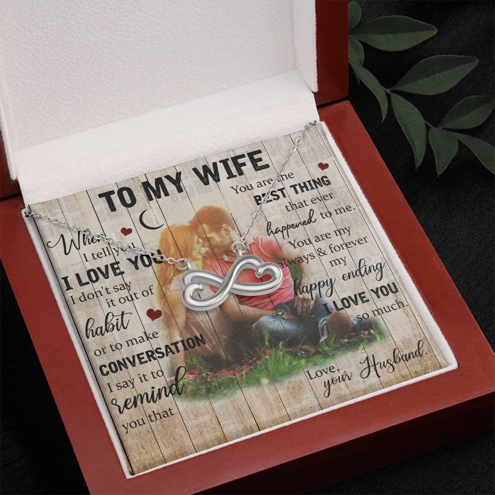 Wife Endless Love Necklace-[Heartfelt Family Gift]