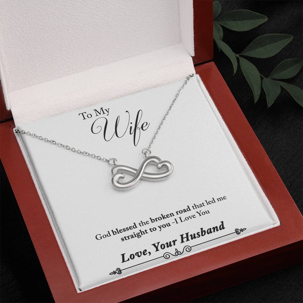 Husband to wife Endless Love Necklace-[Heartfelt Family Gift]