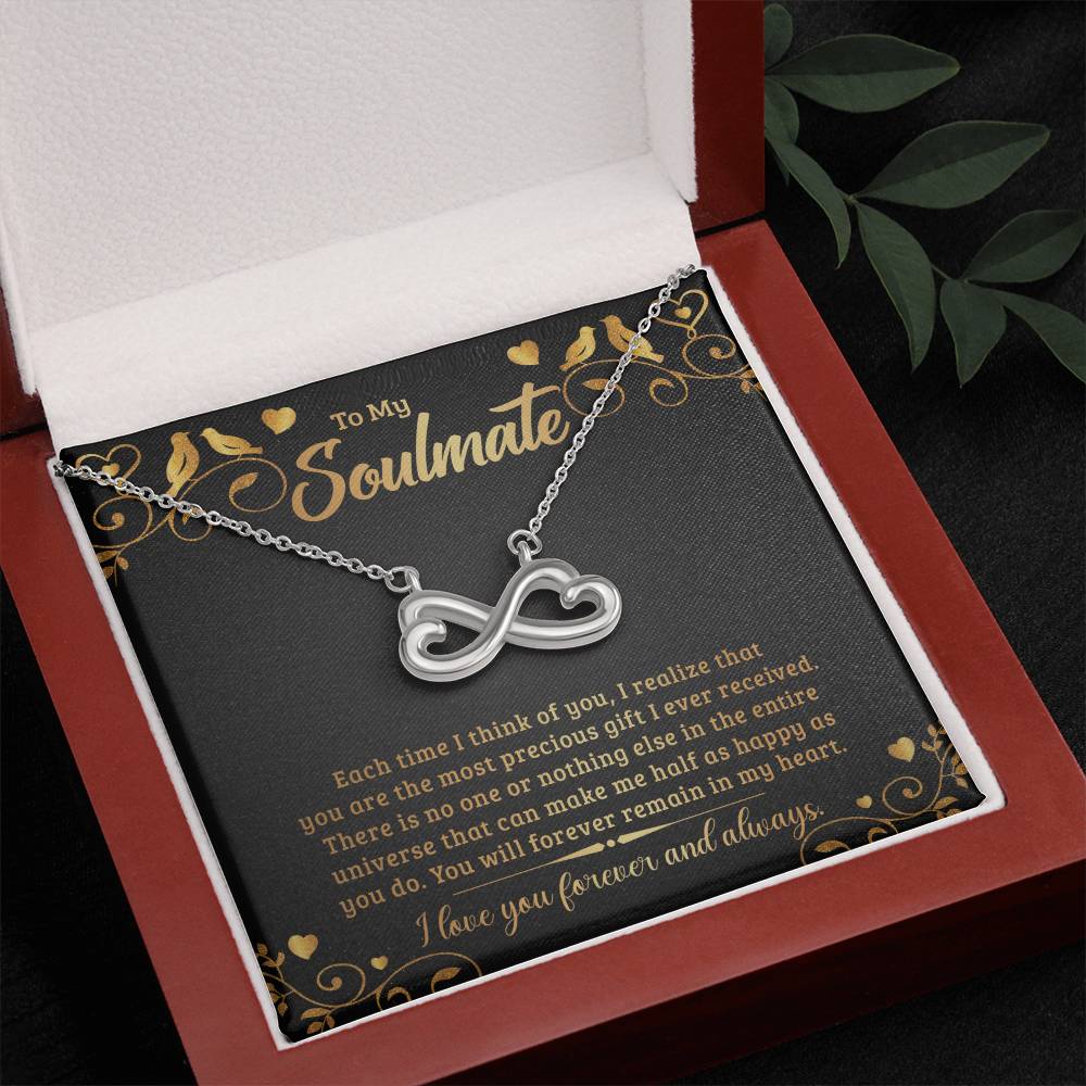 To My Soulmate endless love necklace-[Heartfelt Family Gift]