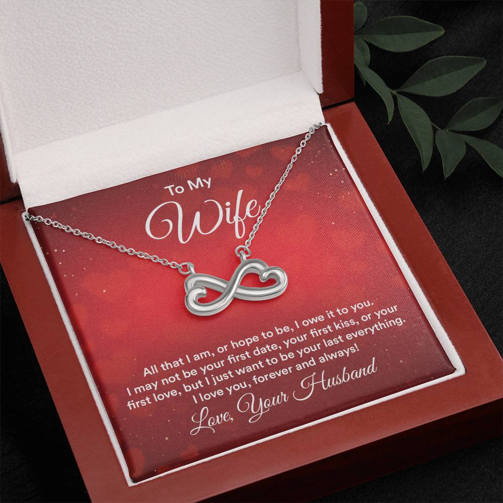 To my wife endless love necklace-[Heartfelt Family Gift]