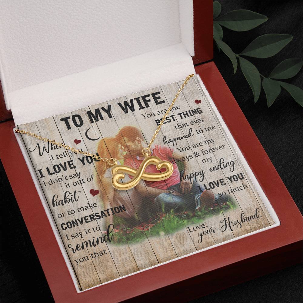 Wife Endless Love Necklace-[Heartfelt Family Gift]