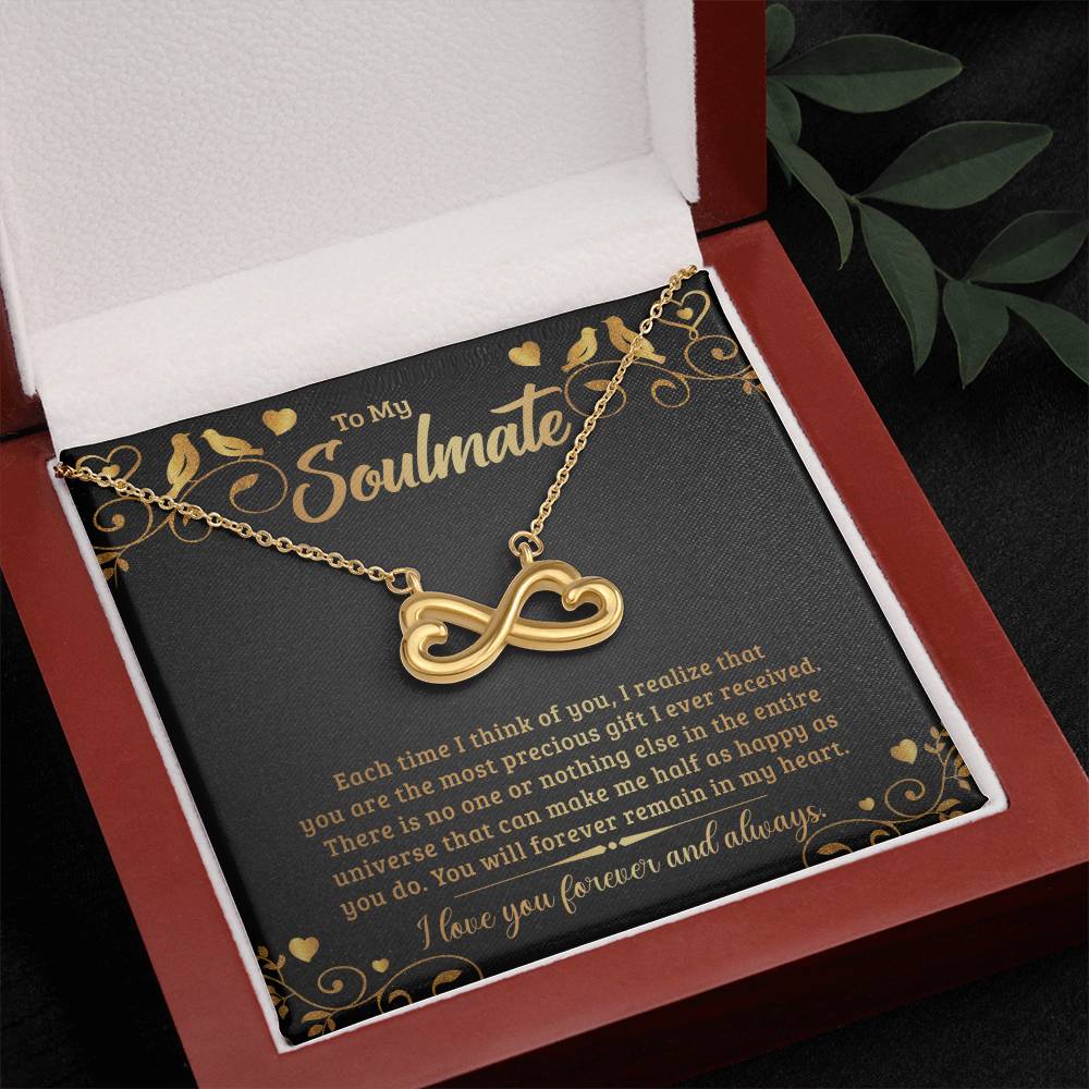 To My Soulmate endless love necklace-[Heartfelt Family Gift]