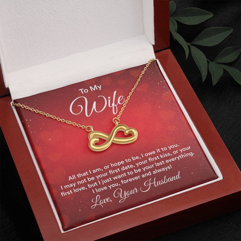 To my wife endless love necklace-[Heartfelt Family Gift]