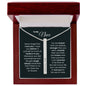 To My Niece Vertical Bar Engraved Necklace