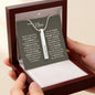 To My Niece Vertical Bar Engraved Necklace