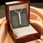 To My Niece Vertical Bar Engraved Necklace