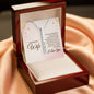 Wife 4 sided Engraved Stick Necklace