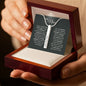 To My Niece Vertical Bar Engraved Necklace