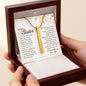 Sister 4 Sided Engraved Stick Necklace