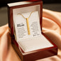 Mom 4 Sided Engraved Stick Necklace