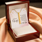 Wife 4 sided Engraved Stick Necklace