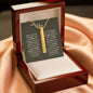 To My Niece Vertical Bar Engraved Necklace