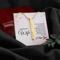 Wife 4 sided Engraved Stick Necklace