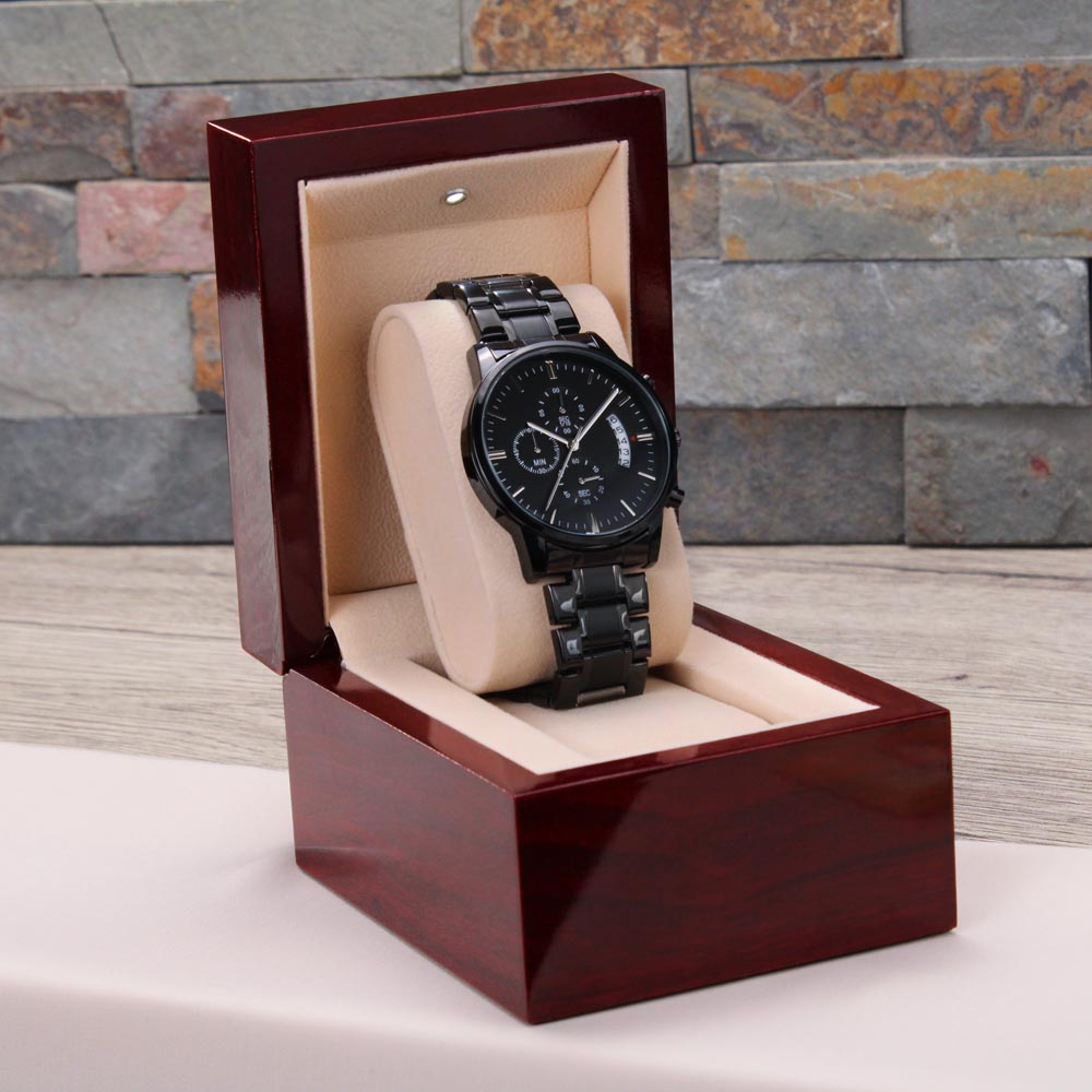 To My Dad on My Wedding Day Engraved Watch-[Heartfelt Family Gift]