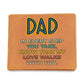 Dad In Every Step Leather Wallet-[Heartfelt Family Gift]