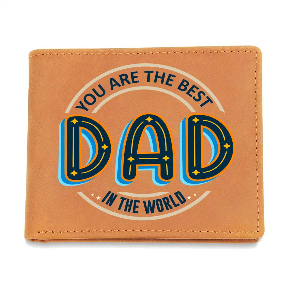 Dad You Are the Best Leather Wallet-[Heartfelt Family Gift]