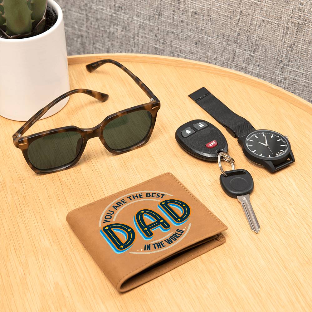 Dad You Are the Best Leather Wallet-[Heartfelt Family Gift]