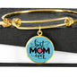 Best Mom Engraved Bangle Bracelet-[Heartfelt Family Gift]