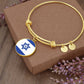 Prayers for Isreal  Engraved Bangle Bracelet-[Heartfelt Family Gift]