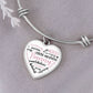Nanny Heart Engraved Bangle Bracelet-[Heartfelt Family Gift]