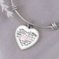 Nana Heart Bangle Bracelet Engraved-[Heartfelt Family Gift]
