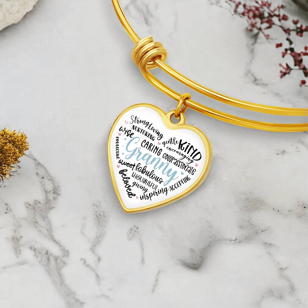 Granny Bangle Bracelet  Gift for Grandma-[Heartfelt Family Gift]