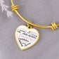 Nanny Heart Engraved Bangle Bracelet-[Heartfelt Family Gift]