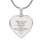 Granddaughter Heart Necklace-[Heartfelt Family Gift]
