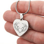 Memorial Necklace Engraved Heart Necklace-[Heartfelt Family Gift]
