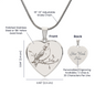 Cardinal Bird Heart Necklace