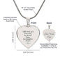 Daughter Heart Necklace-[Heartfelt Family Gift]
