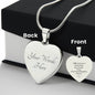 Granddaughter Heart Necklace-[Heartfelt Family Gift]