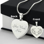 Memorial Necklace Engraved Heart Necklace-[Heartfelt Family Gift]