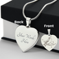 Cardinal Bird Heart Necklace