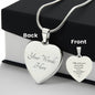 Daughter Heart Necklace-[Heartfelt Family Gift]