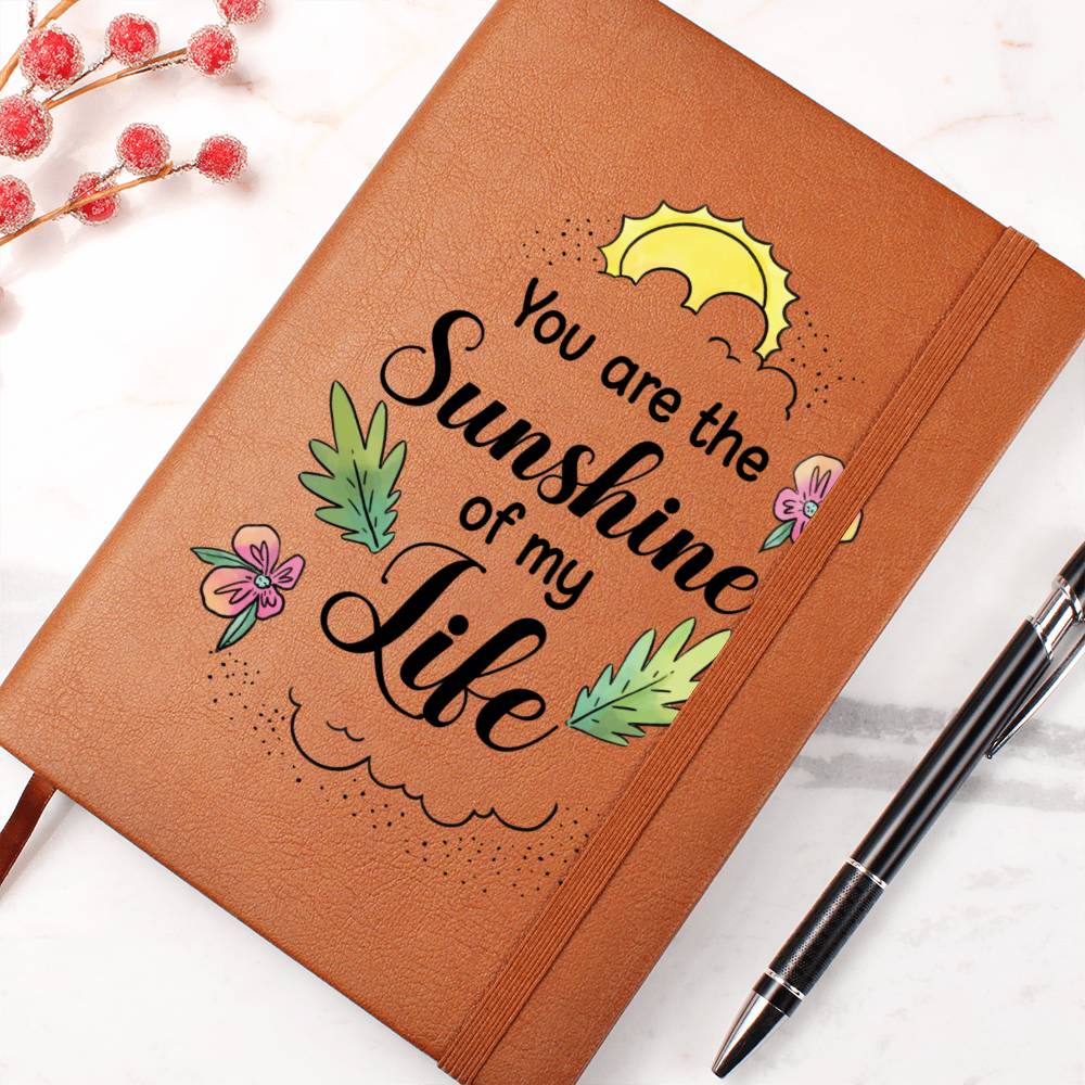 Sunshine Leather Journal-[Heartfelt Family Gift]