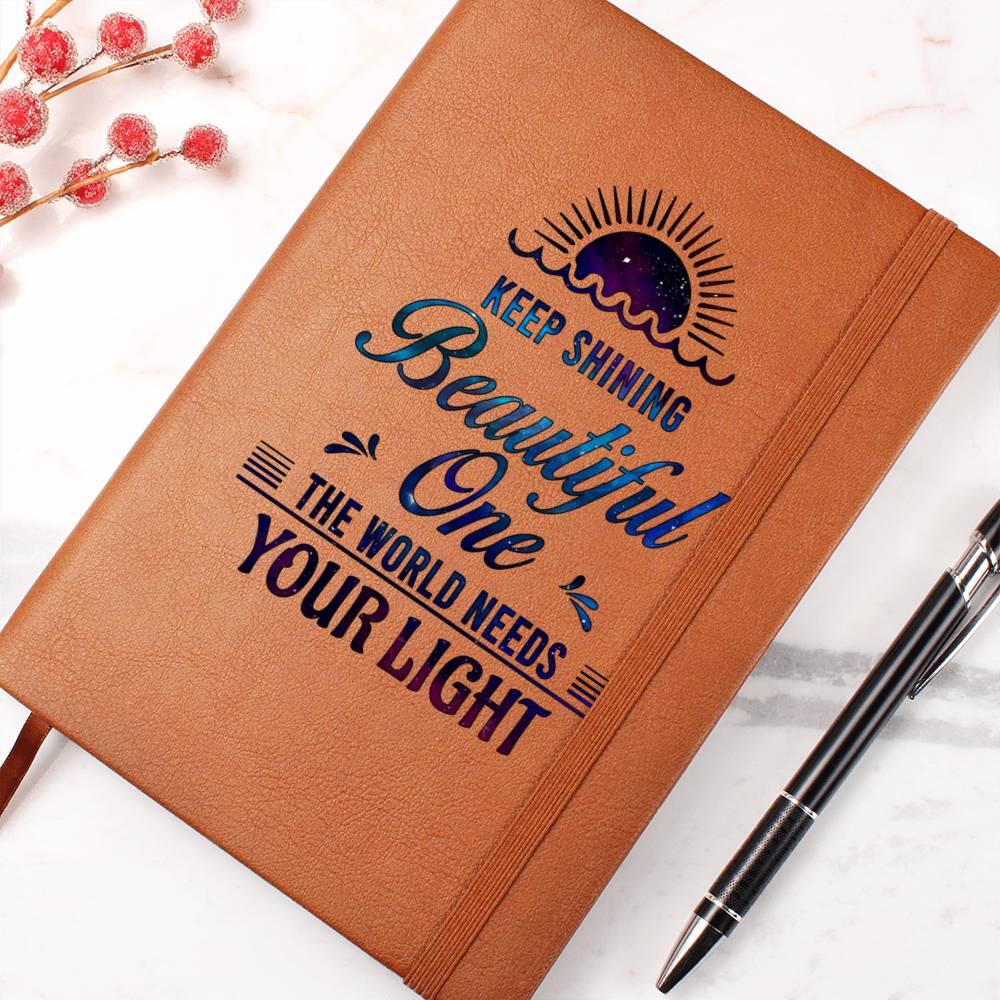 Dear Daughter Keep shining Leather Journal-[Heartfelt Family Gift]