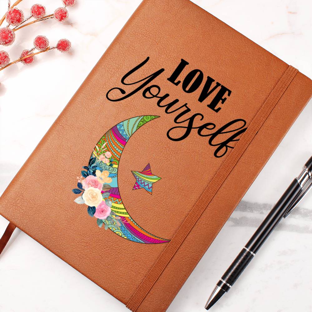 Love Yourself Leather Journal-[Heartfelt Family Gift]