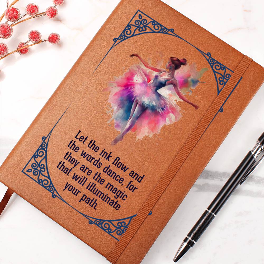 Ballerina Leather Journal-[Heartfelt Family Gift]