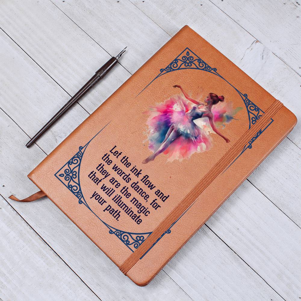 Ballerina Leather Journal-[Heartfelt Family Gift]