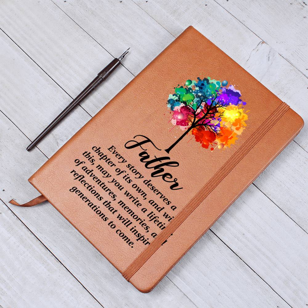 Father Leather Journal-[Heartfelt Family Gift]