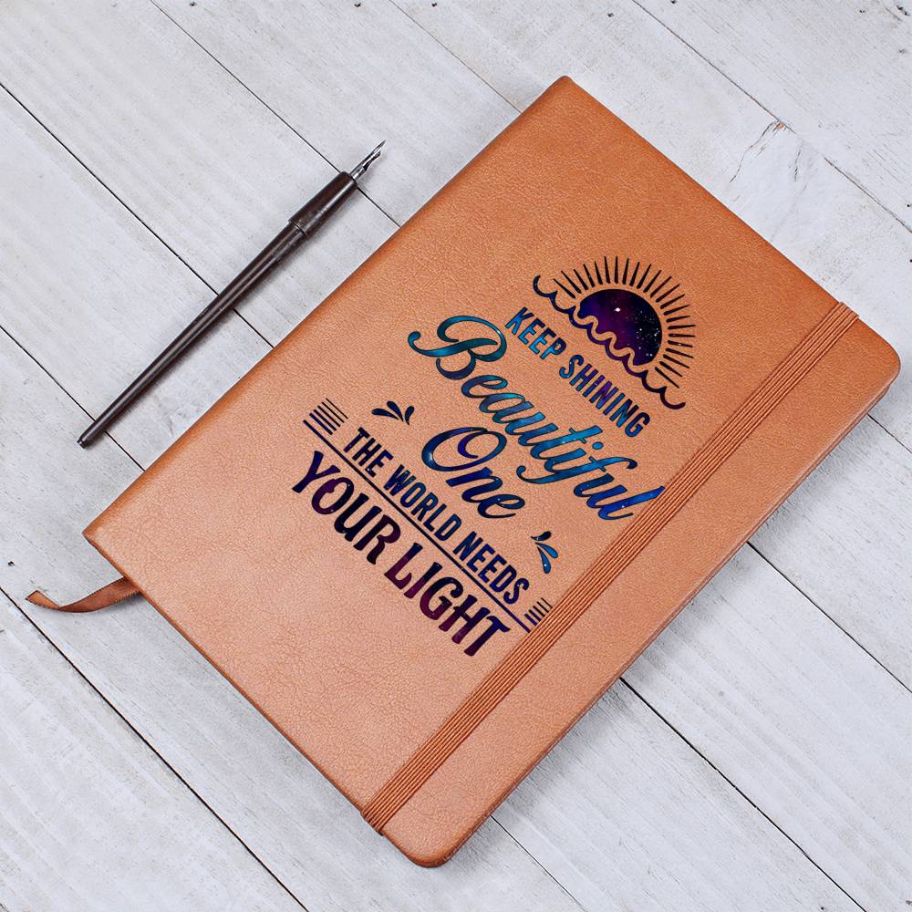 Dear Daughter Keep shining Leather Journal-[Heartfelt Family Gift]