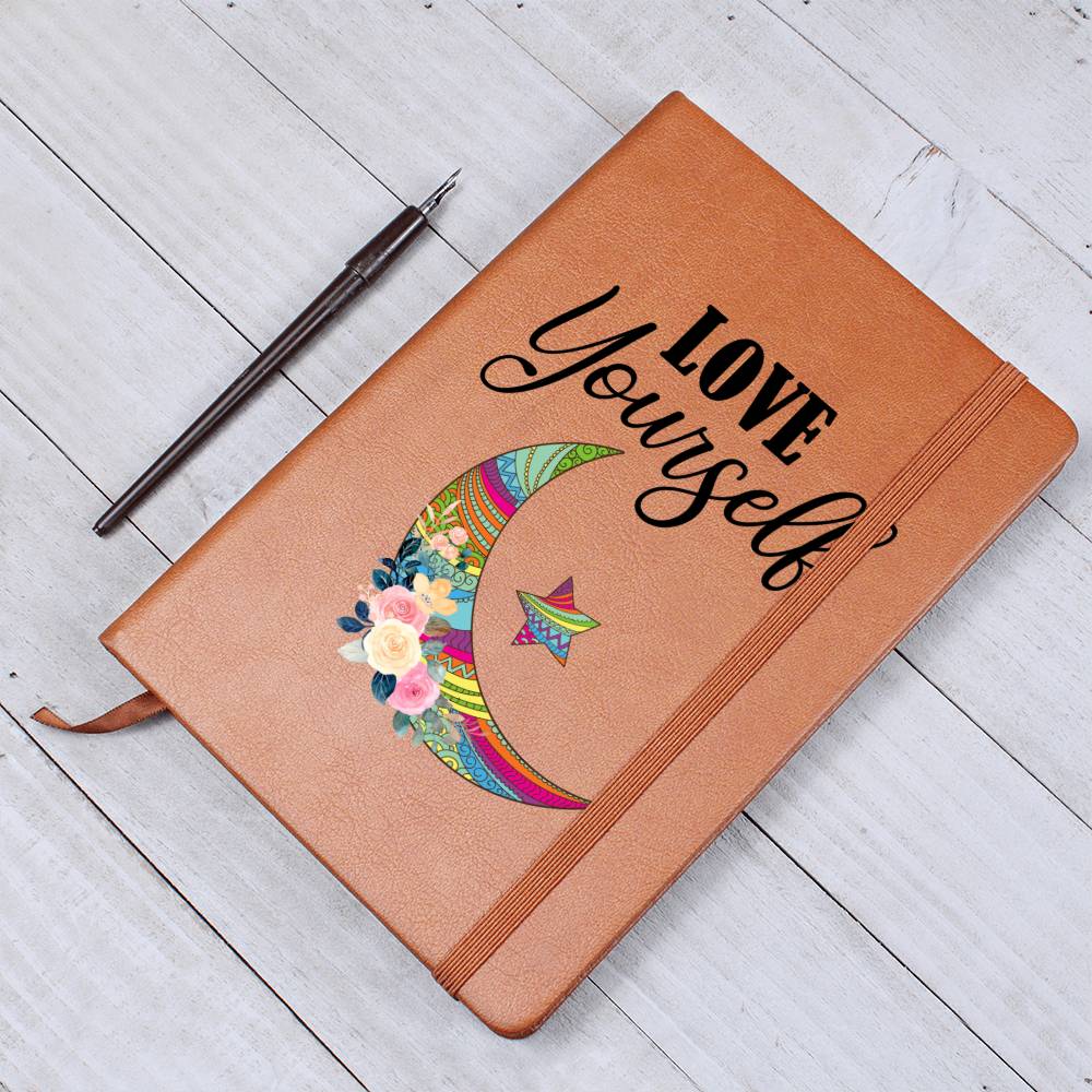 Love Yourself Leather Journal-[Heartfelt Family Gift]