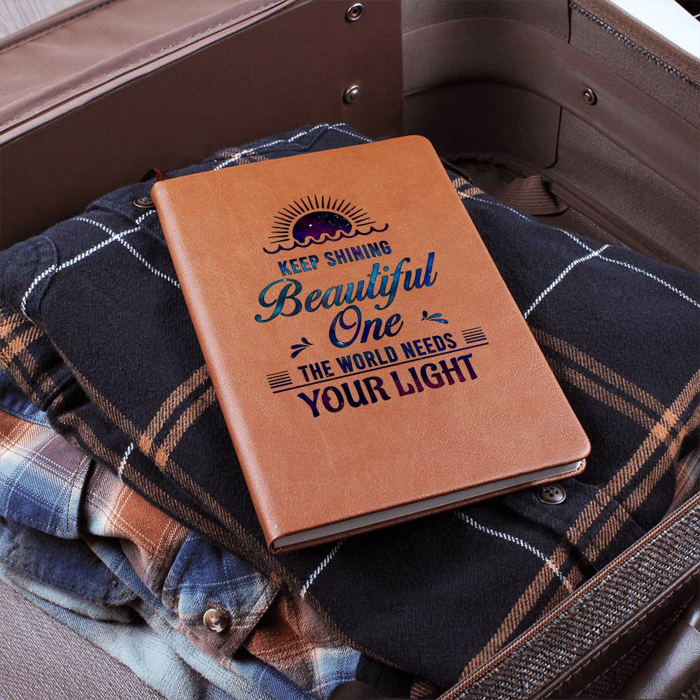 Dear Daughter Keep shining Leather Journal-[Heartfelt Family Gift]