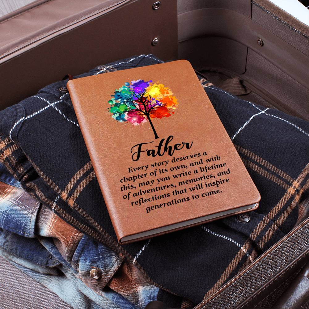 Father Leather Journal-[Heartfelt Family Gift]