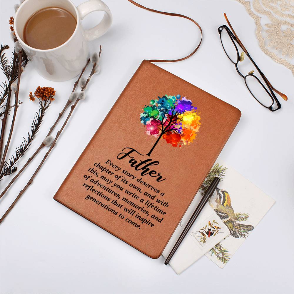 Father Leather Journal-[Heartfelt Family Gift]