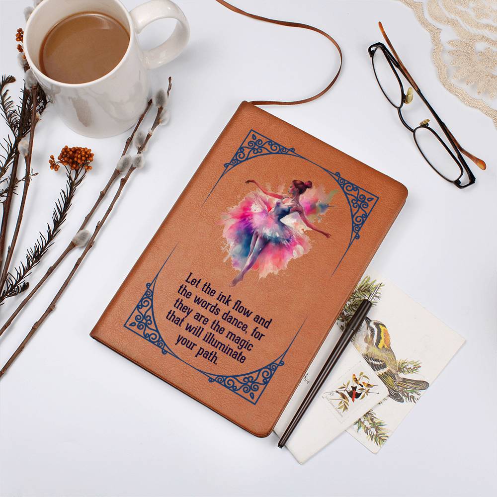 Ballerina Leather Journal-[Heartfelt Family Gift]