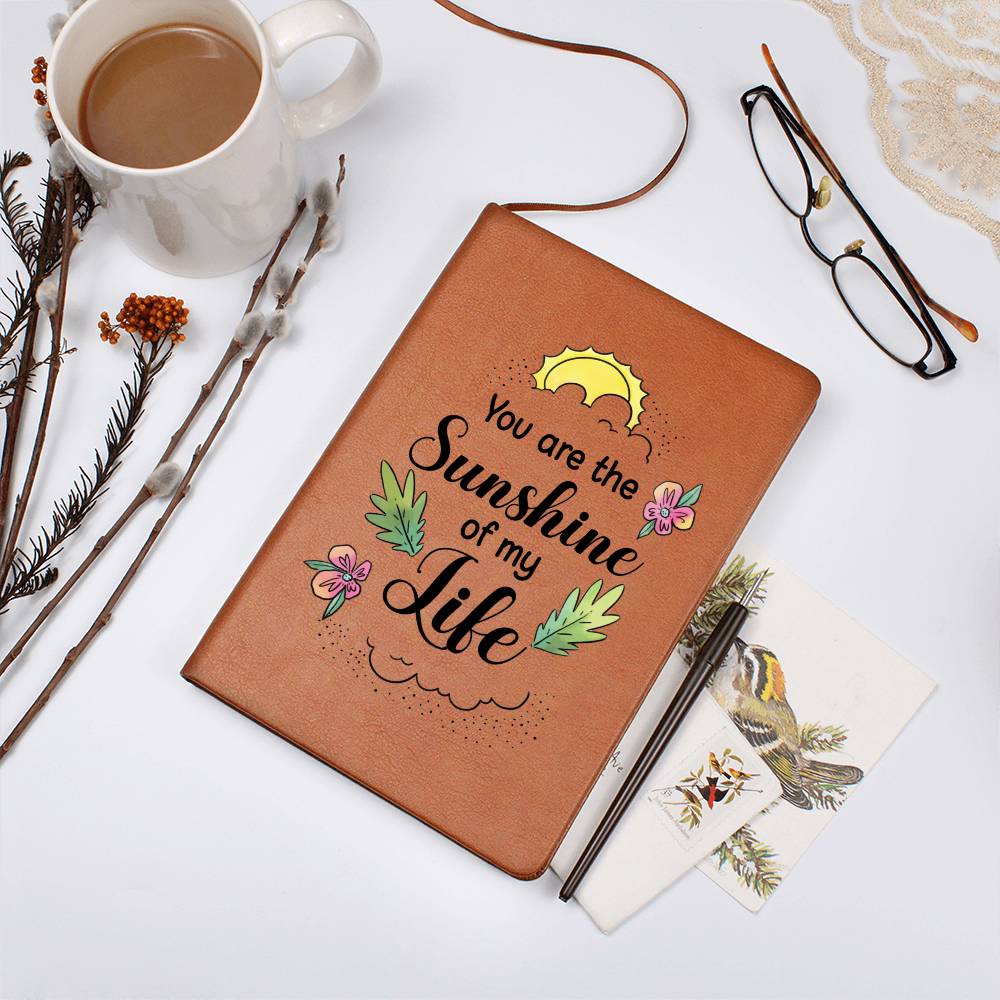 Sunshine Leather Journal-[Heartfelt Family Gift]