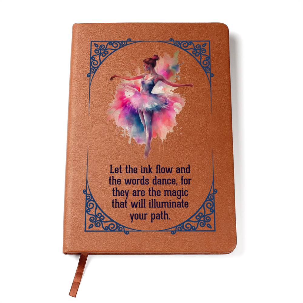 Ballerina Leather Journal-[Heartfelt Family Gift]